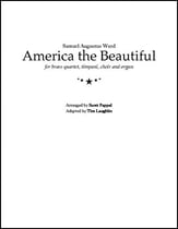 America the Beautiful Instrumental Parts choral sheet music cover